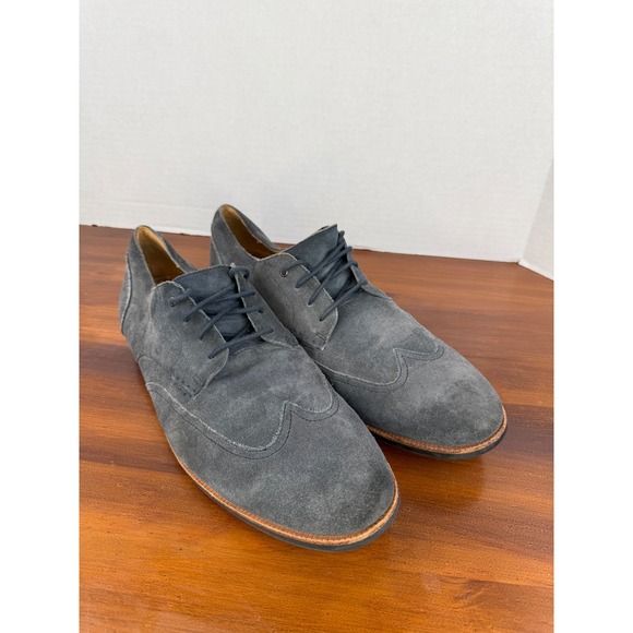 Men\'s‎ Clark\'s Oxford Gentlemans Wingtip Suede Leather Dress Shoes Size 13M main image 2